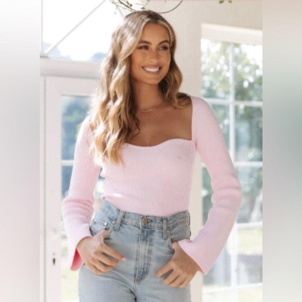 Aquarelle Knit Sweater- Pink